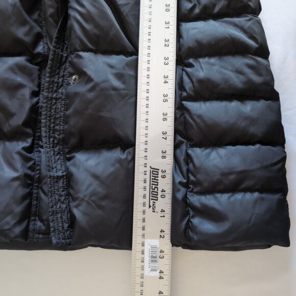 Eddie Bauer Women's Black Long Down Jacket Parka FUR HOOD DOWN FILLING, Large - Picture 10 of 11